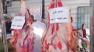 قبل عيد الأضحى.. منافذ الوادي الجديد تطرح لحومًا بأسعار مخفضة (صور)