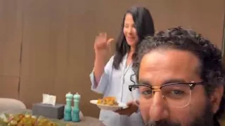 تركي آل الشيخ في "عزومة" بمنزل أحمد حلمي ومنى زكي.. صور وفيديو