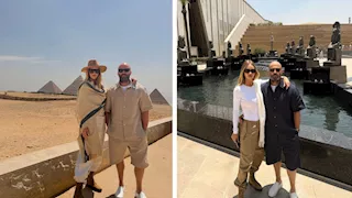 زوجة جيسون ستاثام تستعيد ذكريات زيارتها لمصر.. صور
