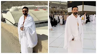 "أرزق كل مشتاق".. إبراهيم فايق يؤدي مناسك الحج (صور)