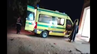 مصرع شاب في حادث تصادم مروع على طريق بحيرة قارون بالفيوم- صور