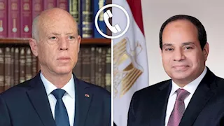 السيسي وقيس سعيد يبحثان تعزيز التعاون الثنائي خلال اتصال هاتفي