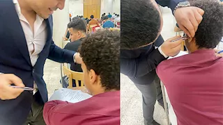 استخرجها بملقاط.. التفاصيل الكاملة لواقعة "سماعة الغش" في حقوق أسيوط (صور)