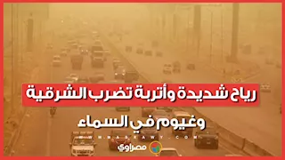 رياح شديدة وأتربة تضرب الشرقية.. وغيوم في السماء