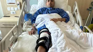 جراحة ناجحة في الركبة للحكم مصطفى الشهدي 