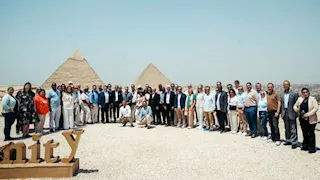 رؤساء ومسؤولون يزورون الأهرامات والمتحف الكبير ضمن فعاليات "WTTC"