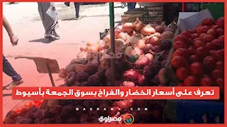 تعرف على أسعار الخضار والفراخ بسوق الجمعة بأسيوط...