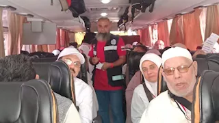 المنوفية تودع الفوج الأول من حجاج الجمعيات المتجهين للأراضي المقدسة -صور  