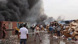 12 مصابًا.. ارتفاع حصيلة ضحايا حريق مخزن قطع غيار دراجات بقليوب (فيديو وصور)