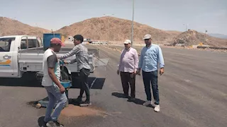 لجان فنية تجري اختبارات ميدانية لمشروعات الطرق في جنوب سيناء (صور)