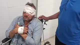 إصابة معلمين في حادث أثناء توجههما لامتحانات الشهادة الإعدادية ببني سويف - صور