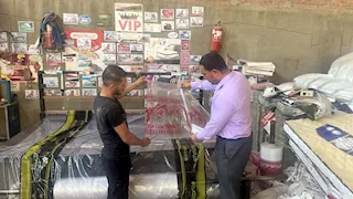 11 صورة| ضبط مصنع مراتب مُقلدة بالقليوبية.. وإحالة المخالفين للنيابة