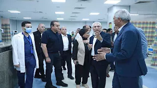 وزير الصحة يتفقد مستشفيي الكبد والجهاز الهضمي والثلاثي الجامعيين بالمنيا -(صور)