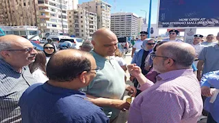 حواجز أمواج بطول 600 متر.. وزير الري يتفقد أعمال حماية شواطئ الإسكندرية (فيديو وصور)