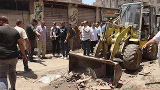 تطوير شامل لسوق بهتيم.. إزالة الإشغالات وتجهيز أماكن بديلة للباعة (صور)