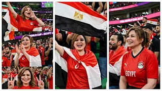 إلهام شاهين تعلق على مباراة مصر أمام بلجيكا قبل انطلاقها.. ماذا قالت؟ 