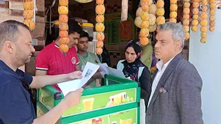ضبط أكسيد التيتانيوم داخل عصارات قصب بالدقهلية
