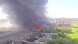 السيطرة على حريق اندلع بمخزن أجهزة كهربائية في سوهاج