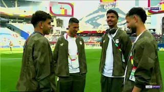 14 صورة لوصول منتخب مصر ملعب مباراة لومن فيلد