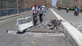 بعد 3 سنوات من الإغلاق.. سر أعمال التكسير بكوبري الباجور بعد افتتاحه بشهرين