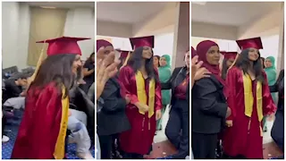 بدرية طلبة تحتفل بتخرج حفيدتها من المدرسة الابتدائية.. فيديو وصور