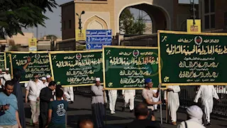 بالصور.. "الطرق الصوفية" تنظم موكب الهجرة النبوية بالحسين
