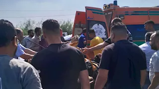 "كانت رايحة تبيع جبنة".. الصور الأولى لمصرع أم وطفليها على زراعي المنوفية
