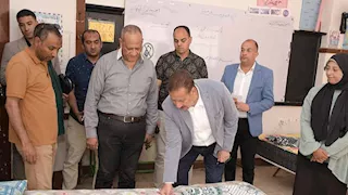 استراحات الثانوية العامة.. محافظ بورسعيد يوجه بتوفير  سبل الراحة للمراقبين - صور