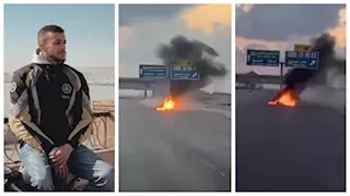 النيران اشتعلت فجأة.. مصرع شخصين في تصادم دراجتين بالإسكندرية (فيديو وصور)