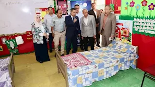 "قبل الامتحانات بساعات".. محافظ المنوفية يتفقد لجان الثانوية العامة واستراحات المراقبين -صور