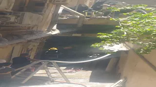 لحظات صعبة وسط الدخان.. حريق داخل مستشفى خاص بالمهندسين 
