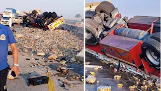 6 مصابين في تصادم ميكروباص وسيارة نقل على الطريق الإقليمي بالشرقية