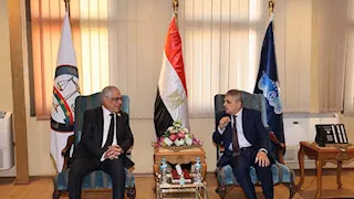 رئيس هيئة قناة السويس يستقبل النائب العام بأكاديمية التدريب البحري 