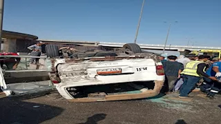 انقلاب ميكروباصين يخلف 14 مصابًا في القاهرة والجيزة