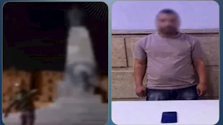 تريند من الأرشيف.. سقوط صاحب مقطع السخرية أمام تمثال تاريخي بالإسكندرية