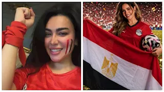 صابرين وميرهان حسين وحكيم يحتفلون بتأهل مصر لدور الـ 32 بمونديال كأس العالم 