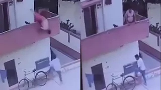 بسبب "آيس كريم".. سقوط شاب من شرفة منزله يثير الجدل في الهند