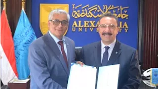 عبد العزيز عمارة منسقًا لفرع جامعة الإسكندرية في تشاد- صور