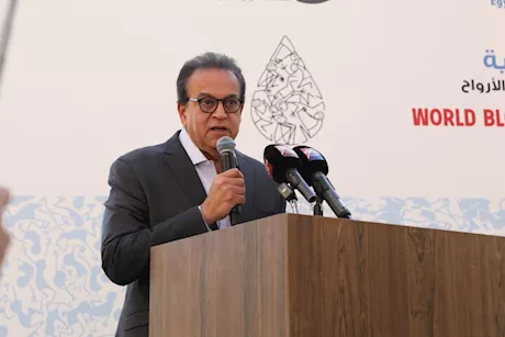 وزير الصحة يطلق ماراثون "تبرعك حياة" لدعم التبرع بالدم 