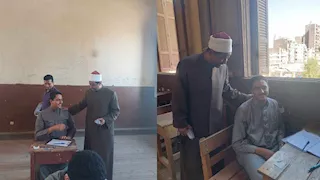 بالصورـ 4 طلاب توائم داخل لجنة واحدة بالثانوية الأزهرية في أسيوط 