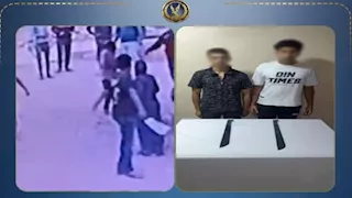 فيديو مثير| شخصان يهددان مواطنًا بأسلحة بيضاء في الغربية.. والداخلية تتدخل