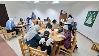 أطفال في رحلة استكشافية داخل متحف شرم الشيخ للتعرف على الزراعة في مصر القديمة