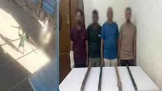 مشاجرة بالعصي الخشبية في البحيرة.. فيديو متداول يكشف تفاصيل الواقعة 