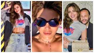 15 صورة لـ ريهام حجاج بإطلالات جريئة وصورة رومانسية مع زوجها