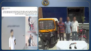 تهديد بسلاح ناري.. ضبط المتهمين بسرقة "توك توك" في الخانكة