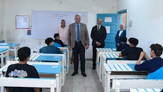 111 ألف طالب يؤدون امتحانات الشهادة الإعدادية.. و5 توجيهات من المحافظ- صور