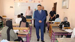 محافظ القليوبية يتفقد لجان امتحانات الثانوية الأزهرية والإعدادية والدبلومات الفنية -صور