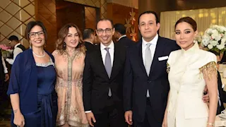 12 صورة من عقد قران ابنة وزيرة الثقافة بحضور وزراء وفنانين