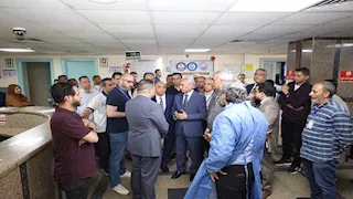 جولة تفقدية لرئيس جامعة المنيا بمستشفى الكبد قبل تطبيق التأمين الصحي (صور)