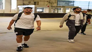 10 صور لوصول لاعبي منتخب مصر لملعب هنتنجتون فيلد لمواجهة البرازيل وديا